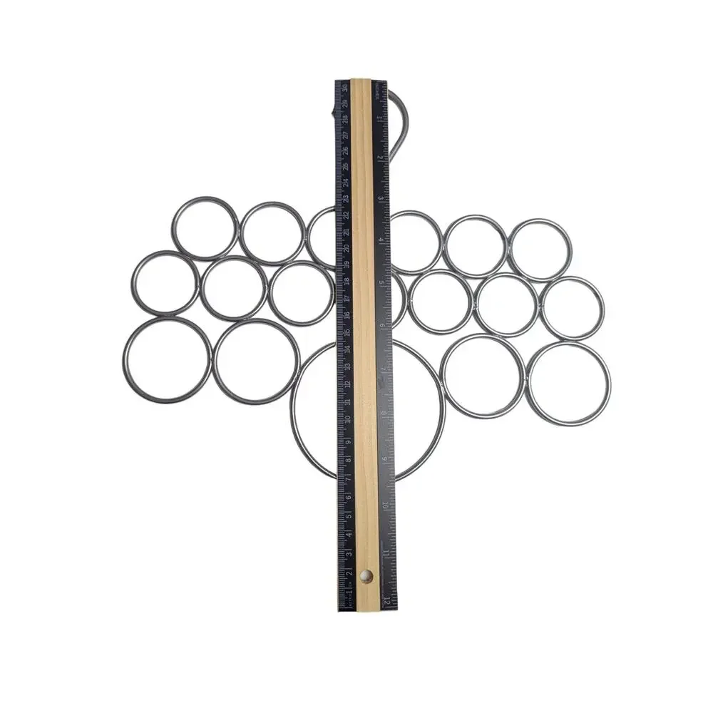 18 Hole Scarf or Tie Hanger Organizer Silver Color